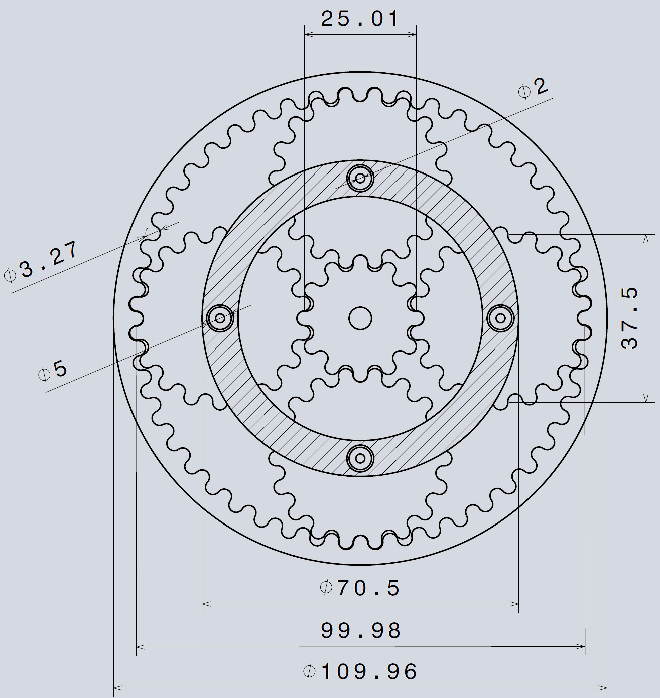 resulting planetary gears
